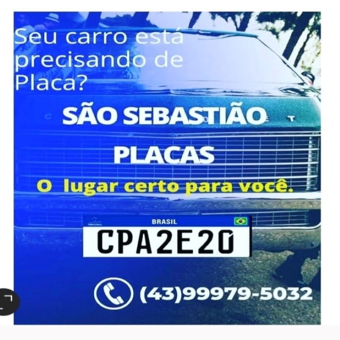 SÃO SEBASTIÃO PLACAS - O LUGAR CERTO PARA EMPLACAR SEU VEÍCULO