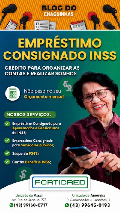 EMPRÉSTIMO COM A MENOR TAXA E AGILIDADE??  É NA FORTICRED